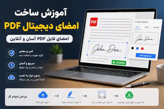 آموزش ساخت امضای دیجیتال PDF